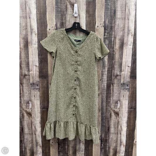 Dress Casual Midi By Cme In Green, Size: S