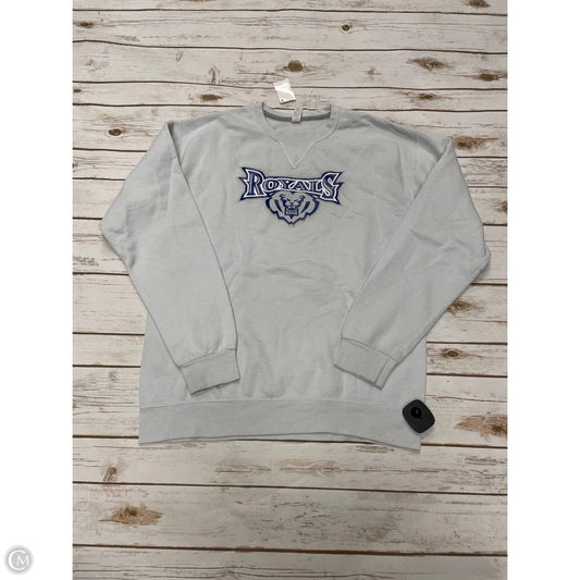 Sweatshirt Crewneck By Fruit Of The Loom In Grey, Size: M