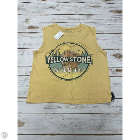 Top Sleeveless By Cme In Yellow, Size: Xs