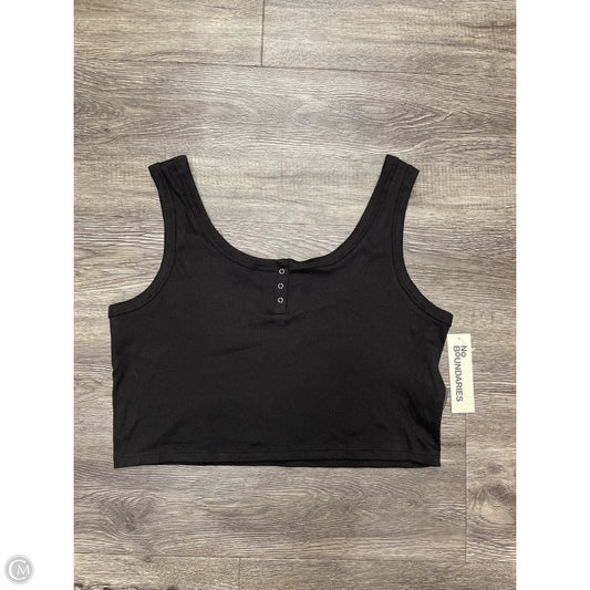 Top Sleeveless By No Boundaries In Black, Size: Xl