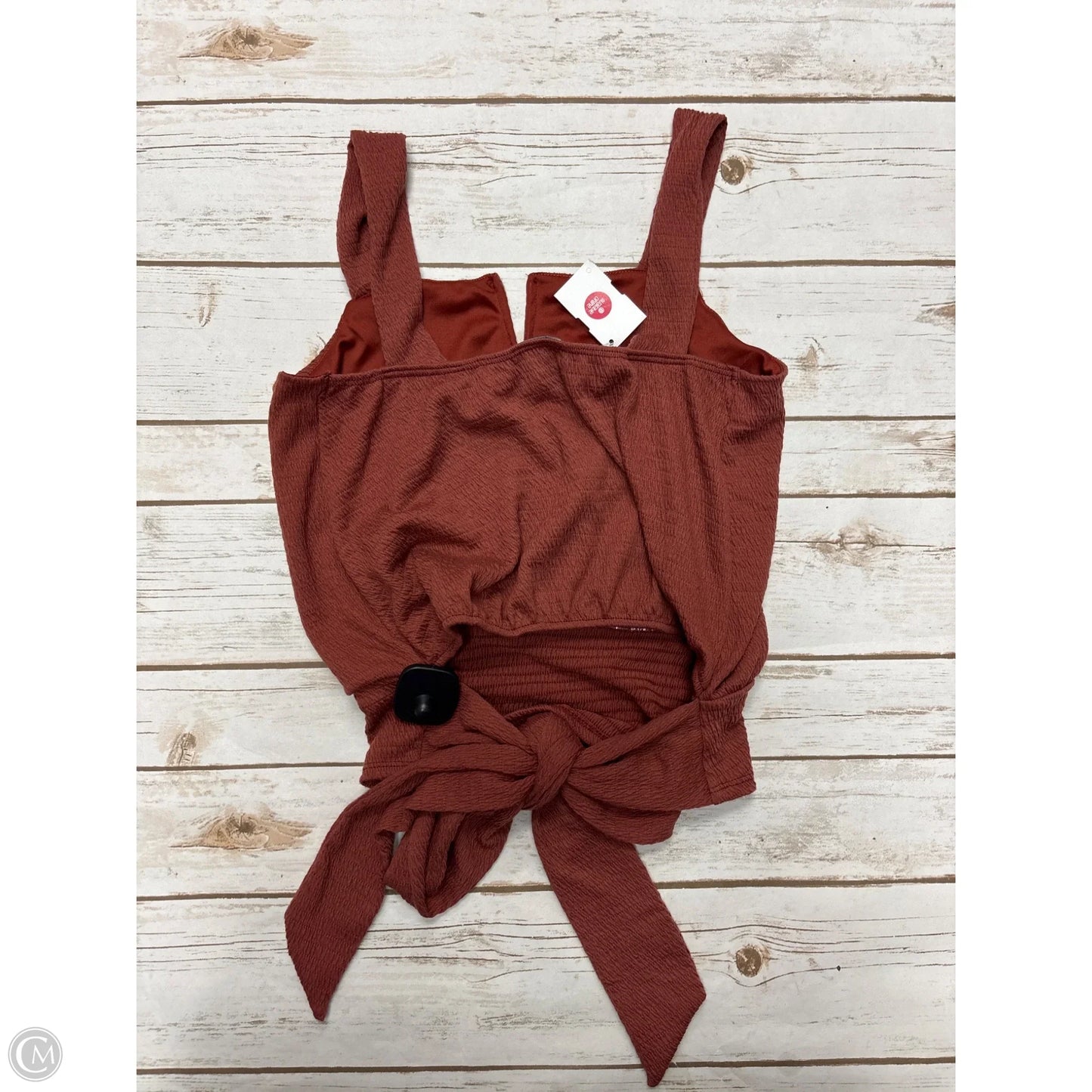 Top Sleeveless By Daytrip In Red, Size: S