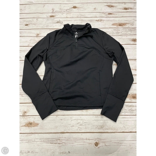 Athletic Top Long Sleeve Collar By Apana In Black, Size: L