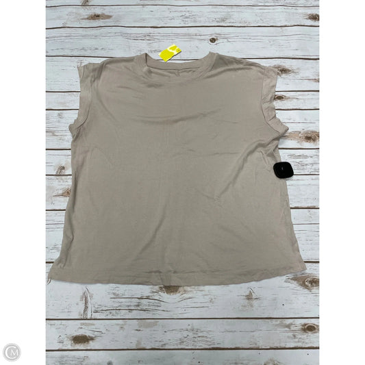 Top Short Sleeve By A New Day In Brown, Size: M