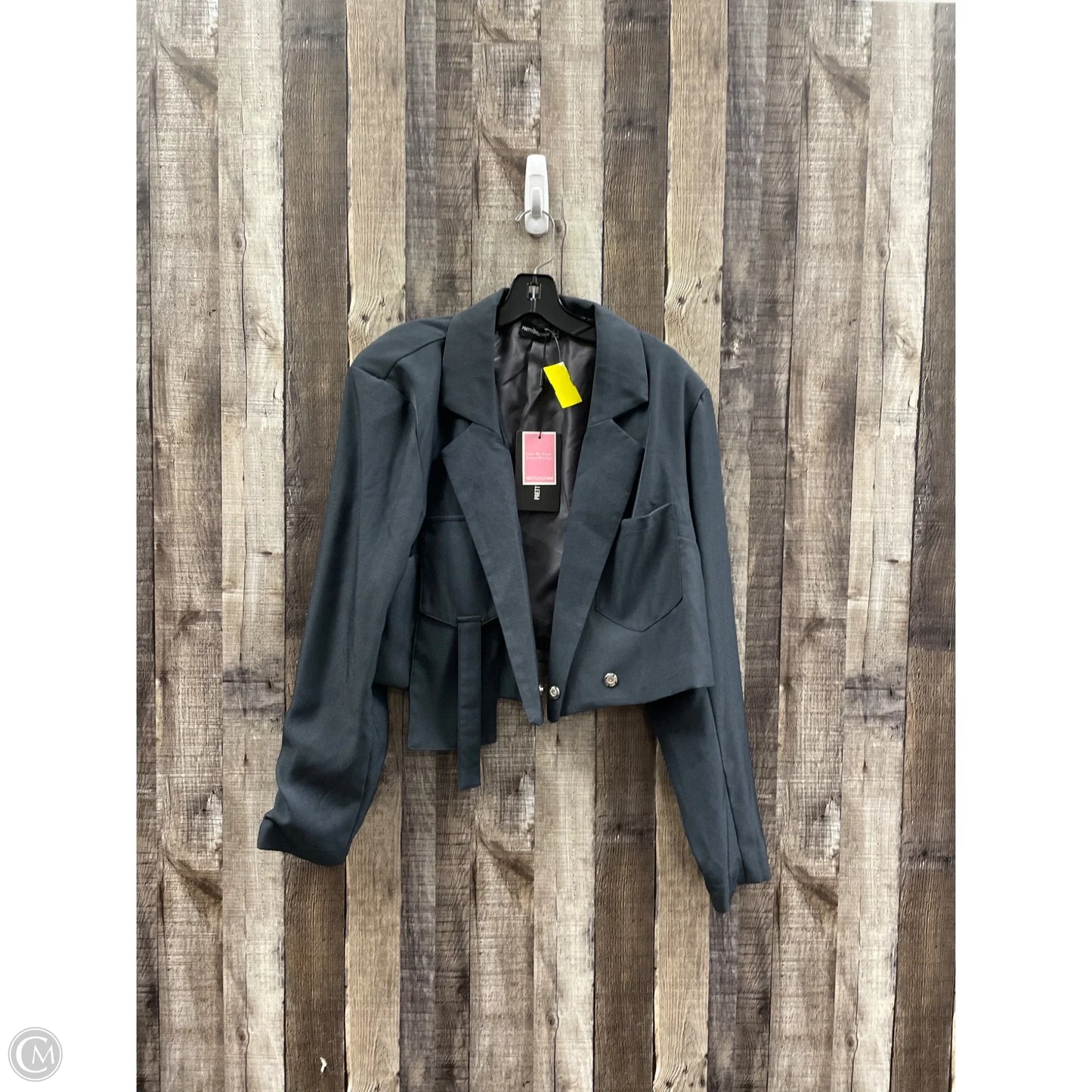 Blazer By Pretty Little Thing In Grey, Size: L