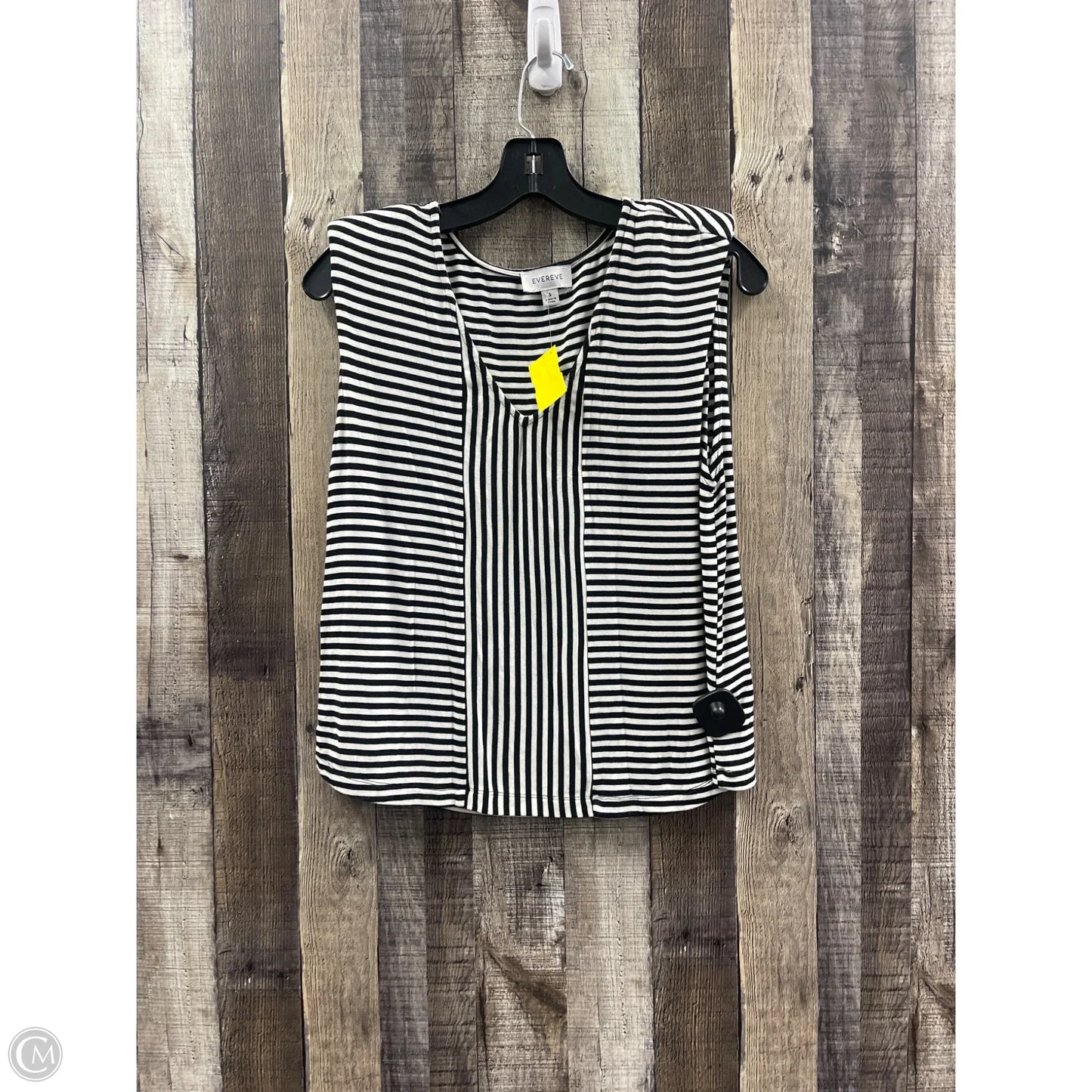 Top Sleeveless By Evereve In Striped Pattern, Size: S