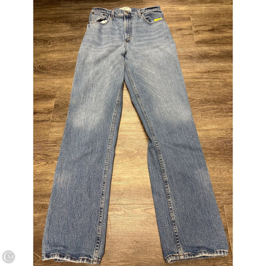 Jeans Straight By Abercrombie And Fitch In Blue Denim, Size: 8l
