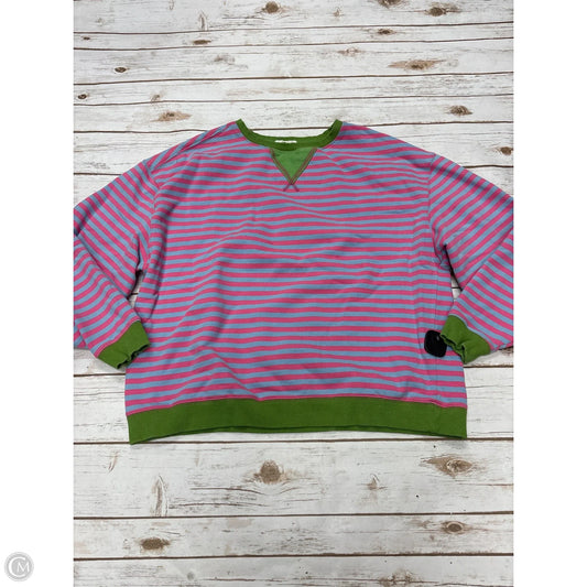 Sweatshirt Crewneck By Natural Life In Striped Pattern, Size: S
