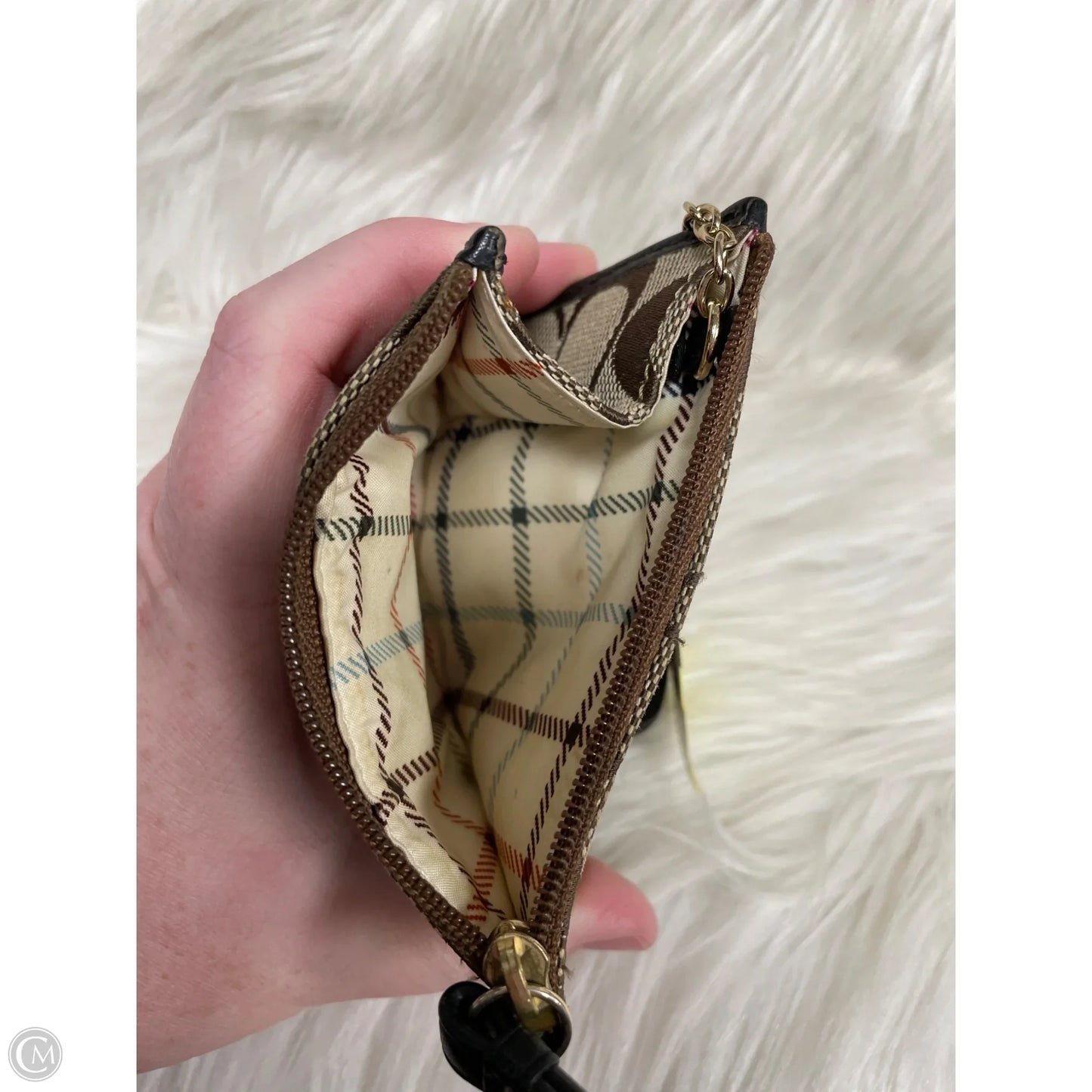 Coin Purse Designer By Coach, Size: Small