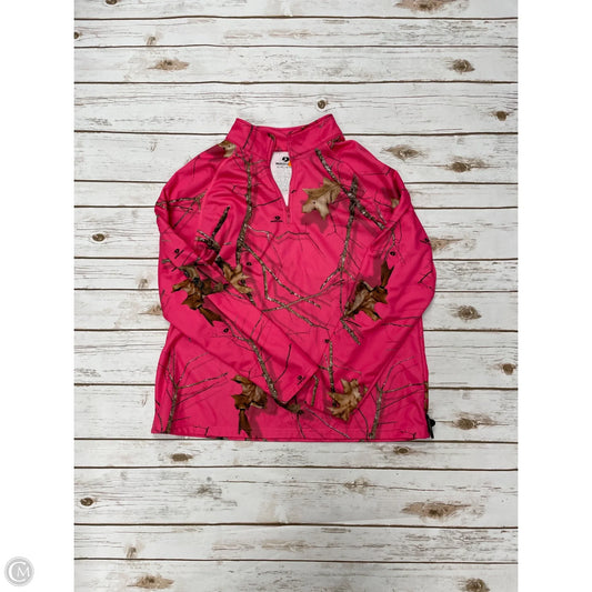 Athletic Sweatshirt Collar By Cme In Camouflage Print, Size: Xl