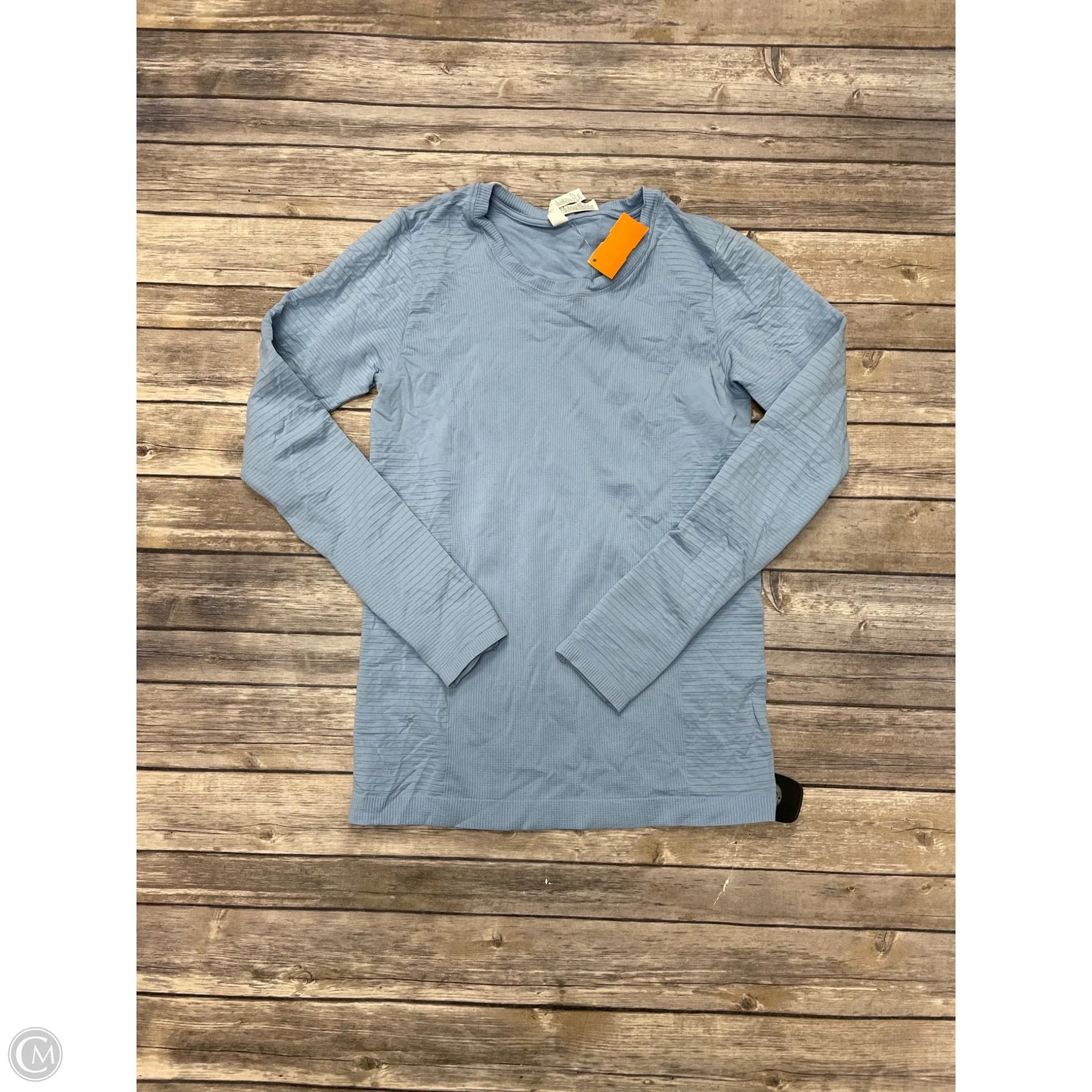 Athletic Top Long Sleeve Collar By Athleta In Blue, Size: S