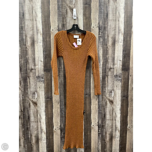 Dress Casual Maxi By Asos In Brown, Size: S