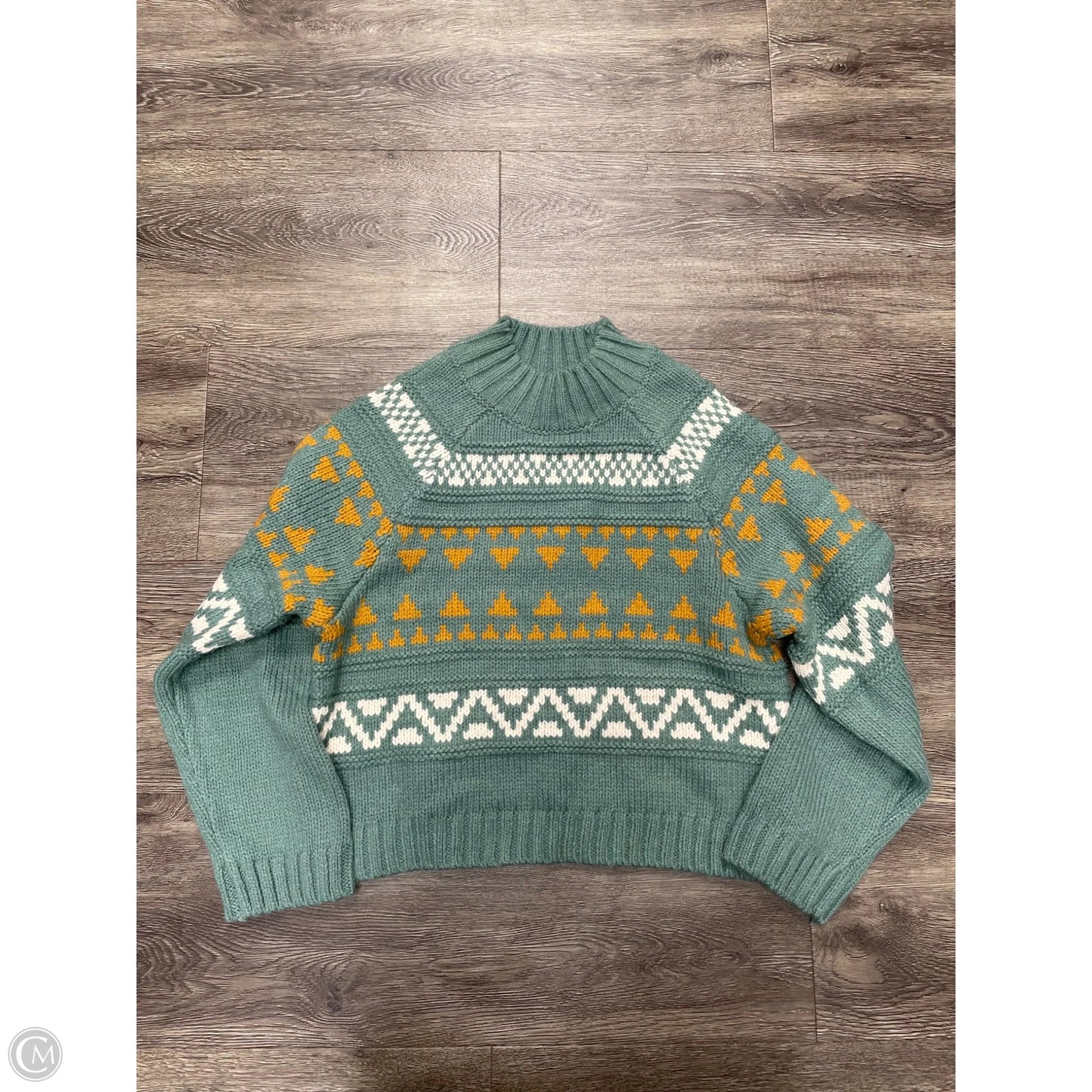 Sweater By Universal Thread In Green & Tan, Size: S