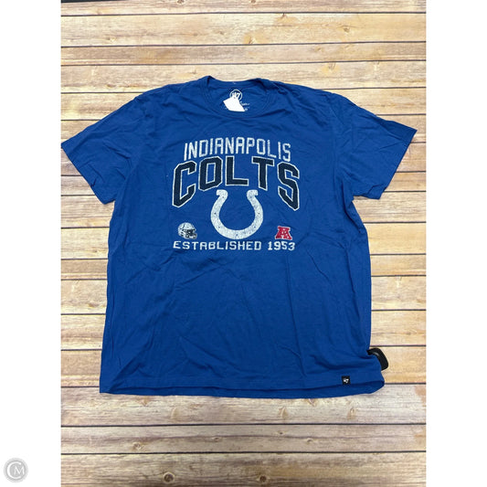 Top Short Sleeve By Cmf In Blue, Size: 2x