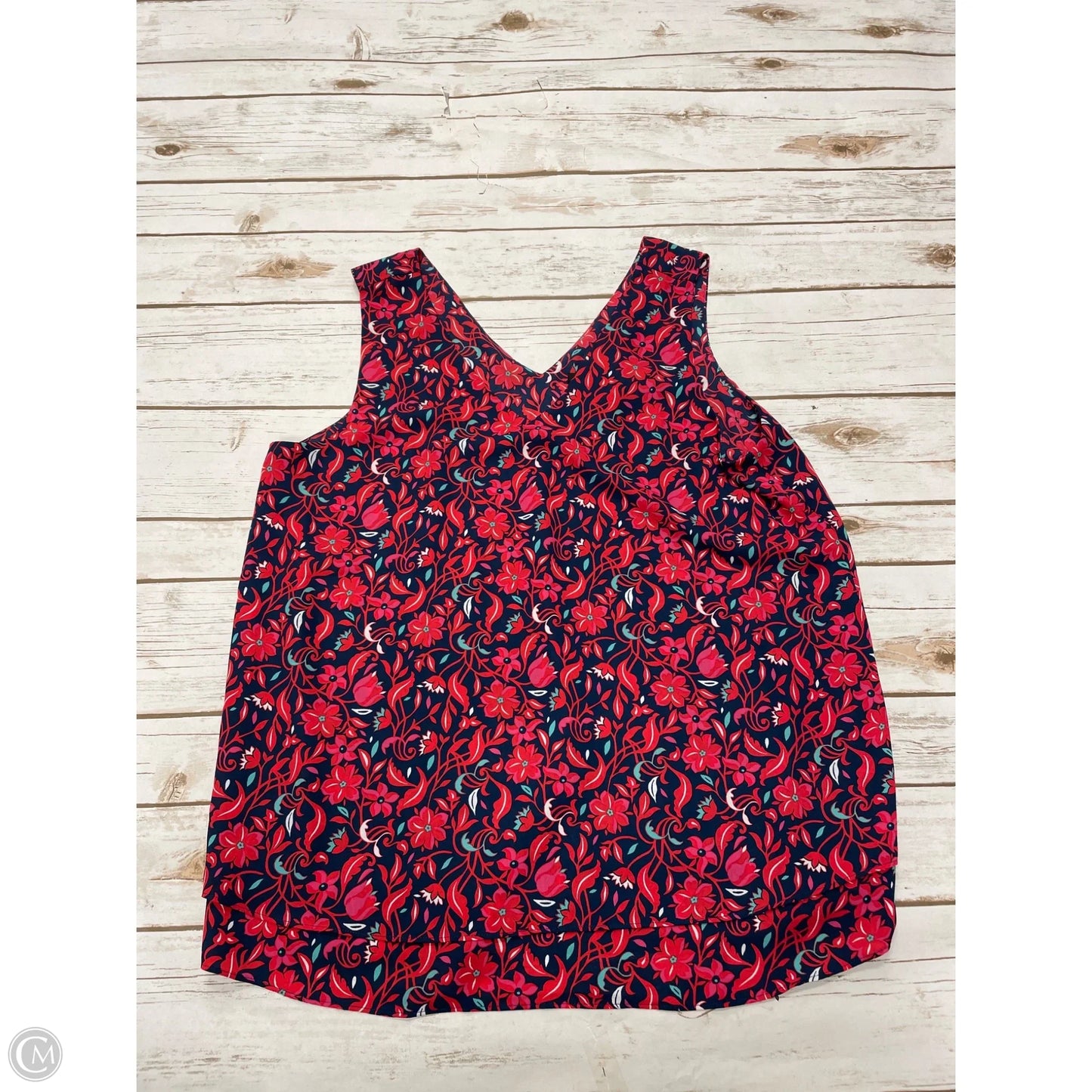 Top Sleeveless By Ann Taylor In Floral Print, Size: M
