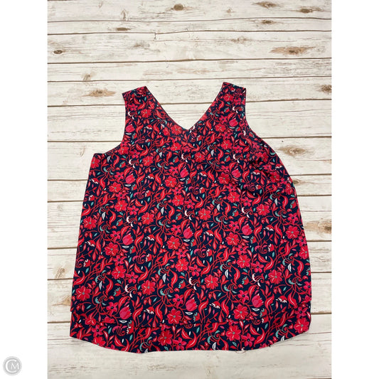 Top Sleeveless By Ann Taylor In Floral Print, Size: M