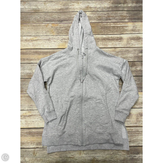 Athletic Jacket By Yogalicious In Grey, Size: Xs
