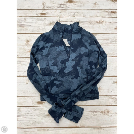 Athletic Jacket By Lululemon In Blue, Size: Xs