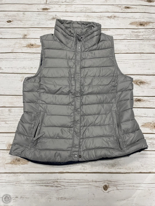 Vest Puffer & Quilted By Gap In Grey, Size: L
