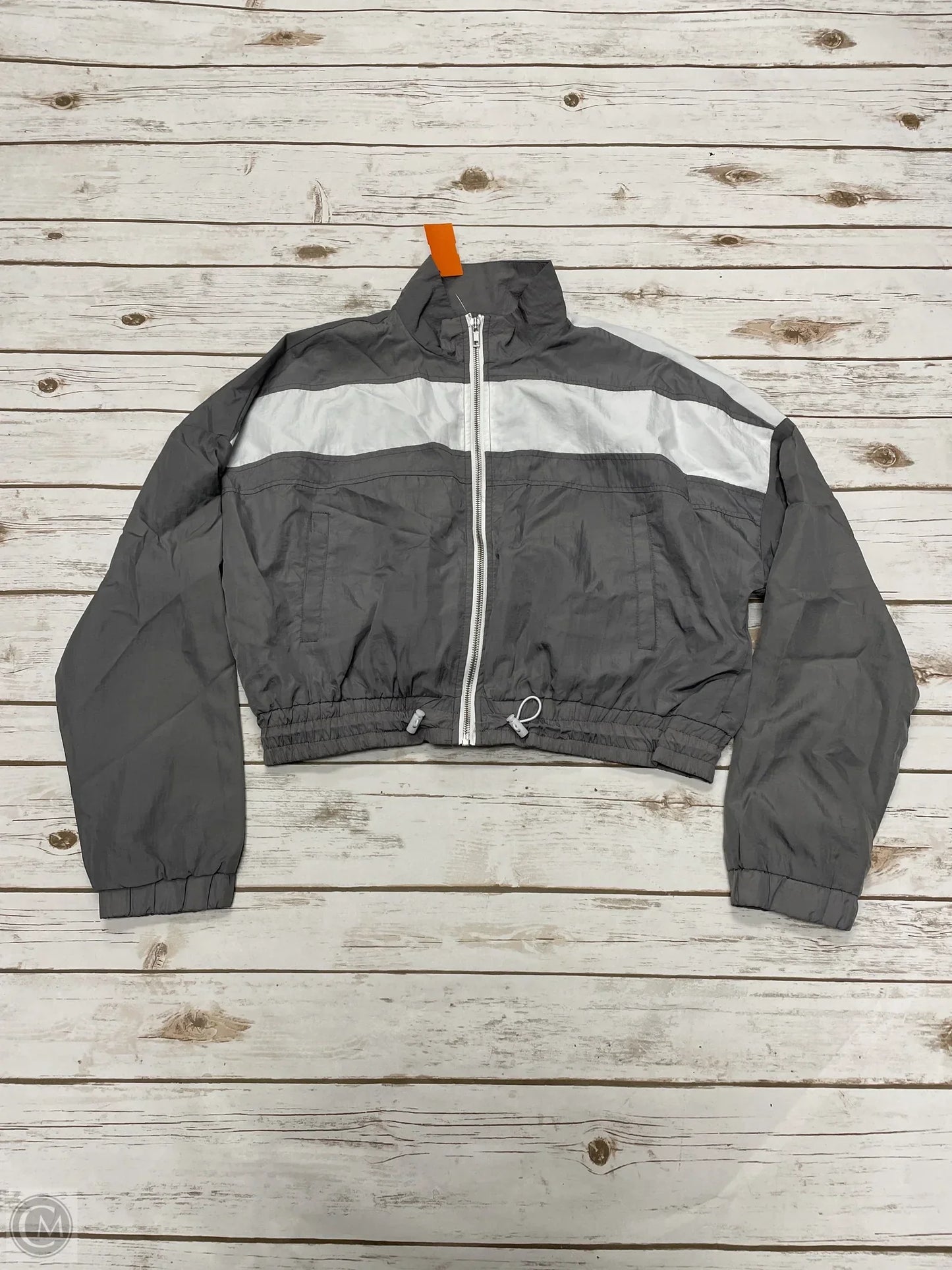 Athletic Jacket By Rue 21 In Grey, Size: L