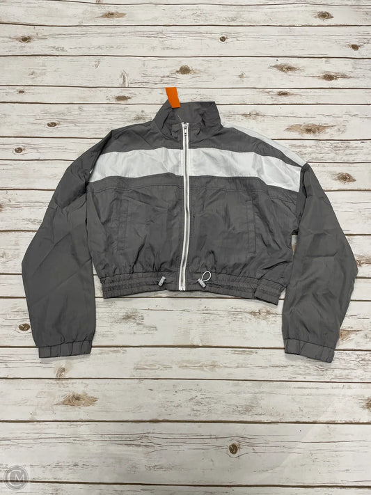 Athletic Jacket By Rue 21 In Grey, Size: L