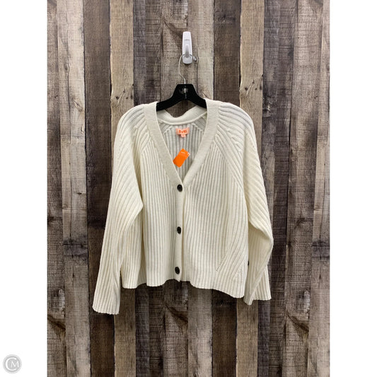 Cardigan By Evri In White, Size: 2x