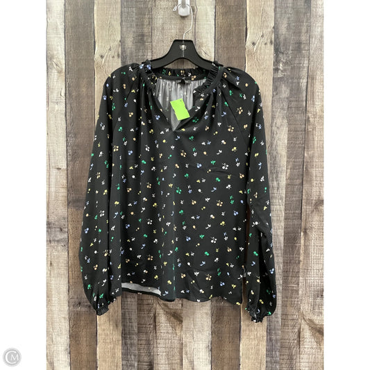 Top Long Sleeve By Ann Taylor In Floral Print, Size: M