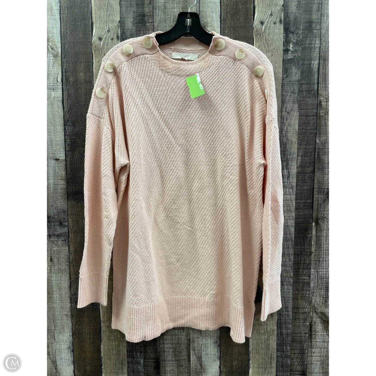 Sweater By Loft In Pink, Size: L