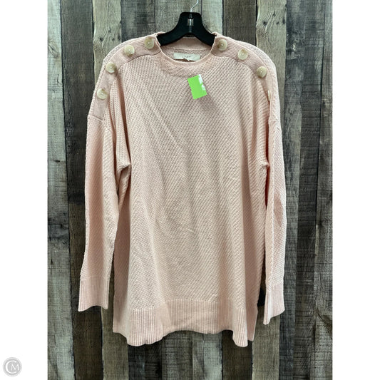 Sweater By Loft In Pink, Size: L