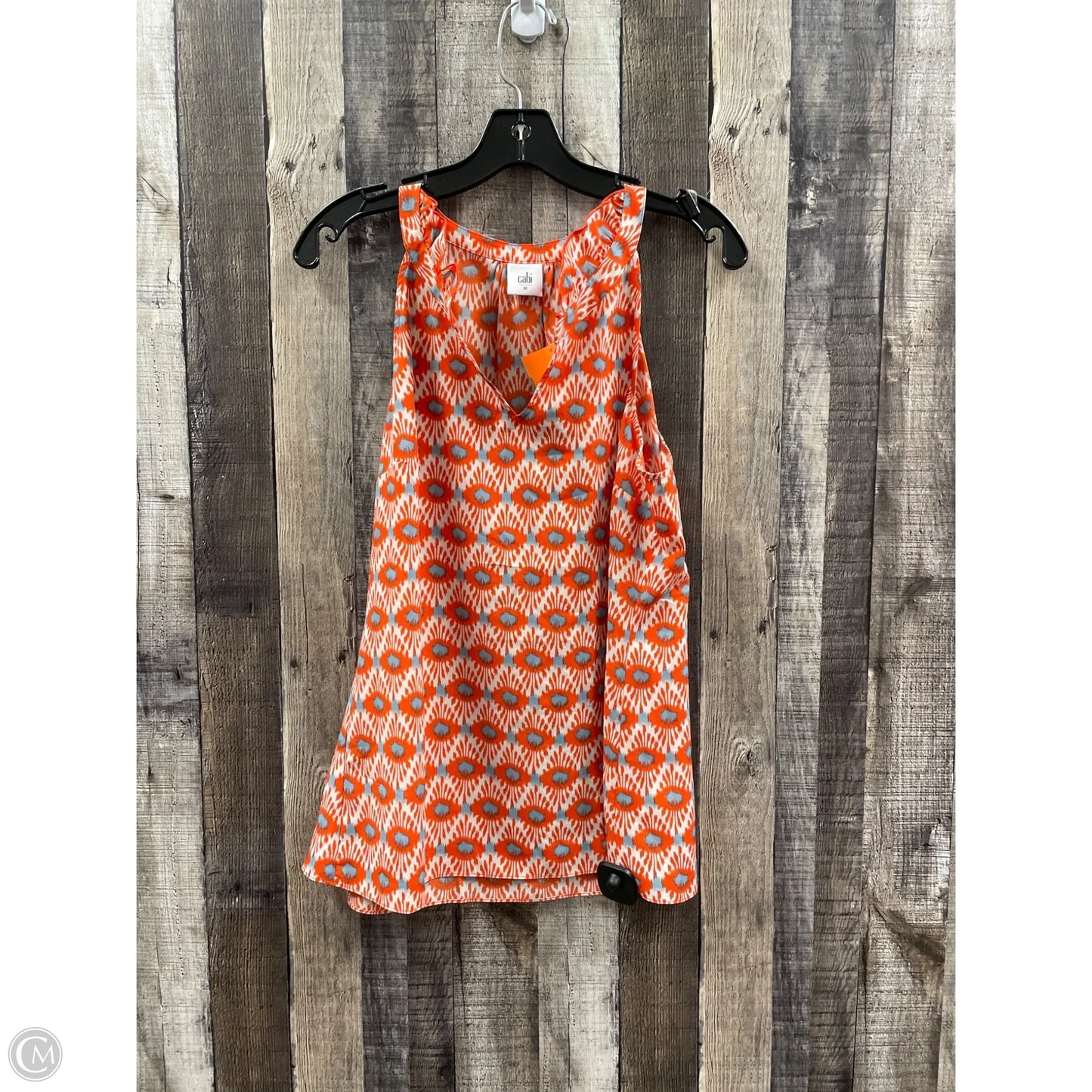 Top Sleeveless By Cabi In Orange, Size: M