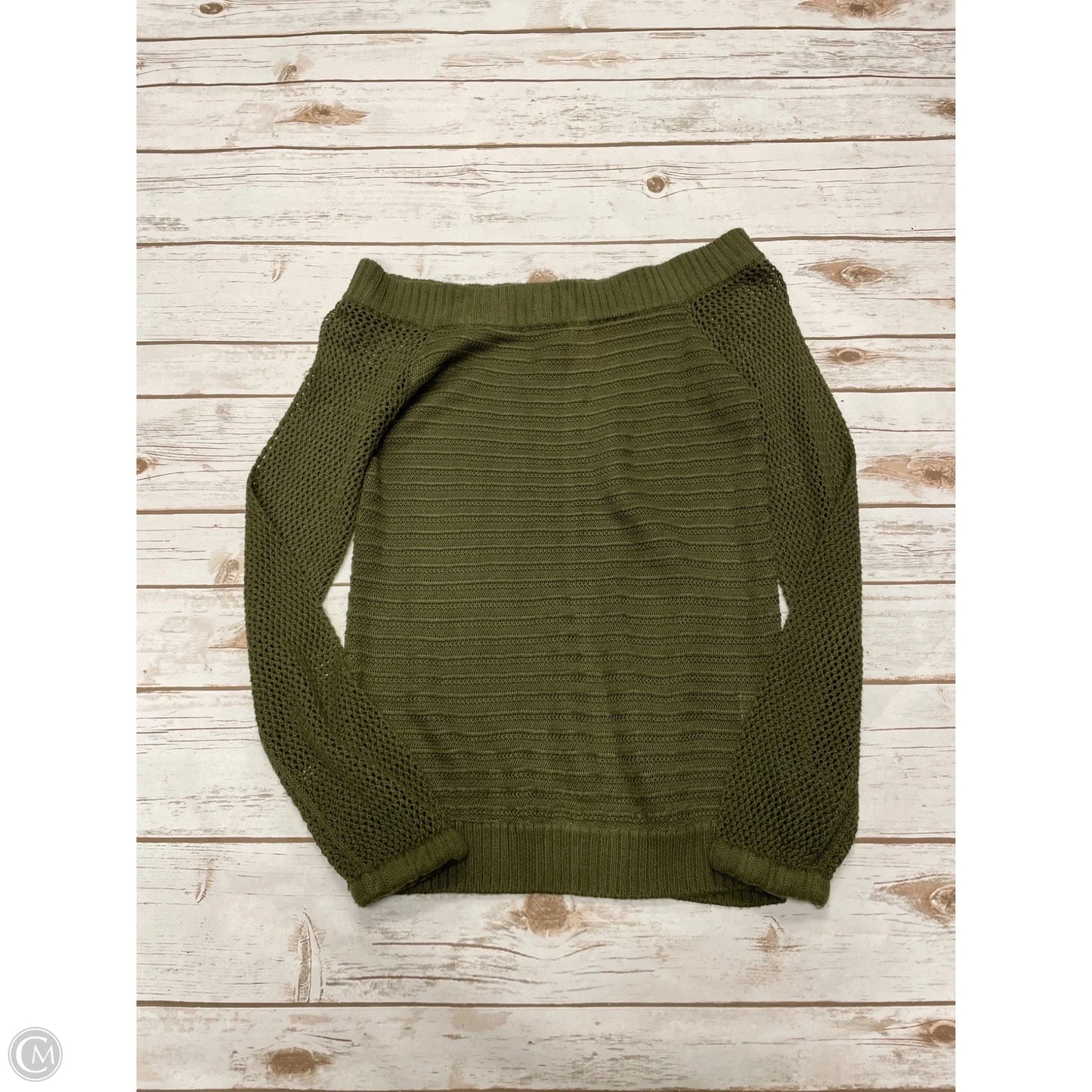Top Long Sleeve Basic By New York And Co In Green, Size: Xs