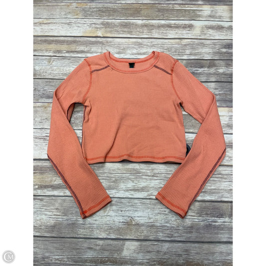 Top Long Sleeve Basic By Wild Fable In Orange, Size: L