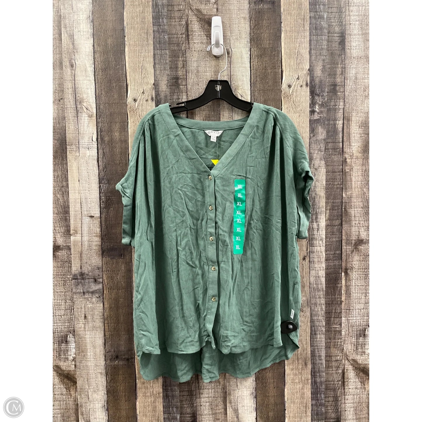 Top Short Sleeve By Orvis In Green, Size: Xl