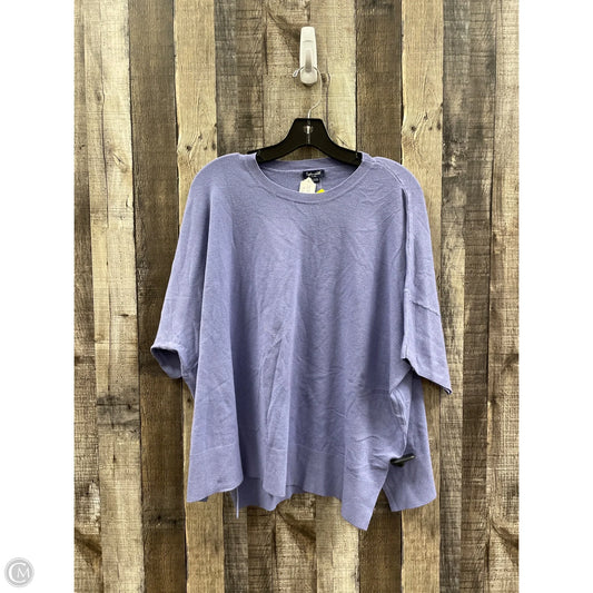 Sweater Short Sleeve By Splendid In Purple, Size: Xl
