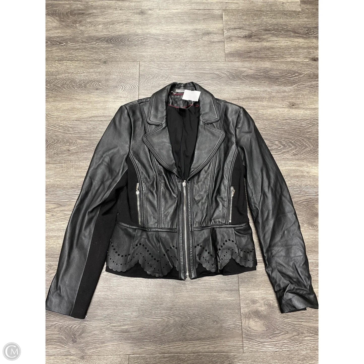 Jacket Leather By White House Black Market In Black, Size: M