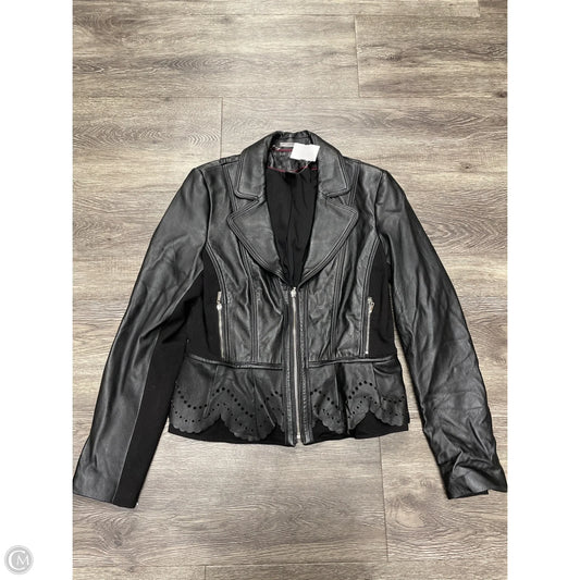Jacket Leather By White House Black Market In Black, Size: M