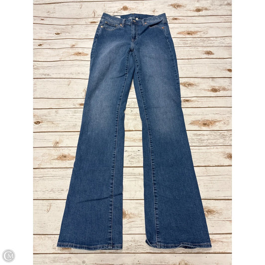 Jeans Flared By Gap In Blue Denim, Size: 8l