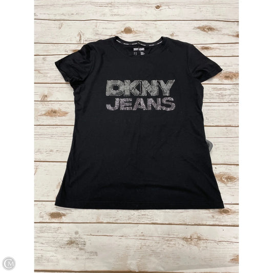 Top Short Sleeve By Dkny In Black, Size: Xs