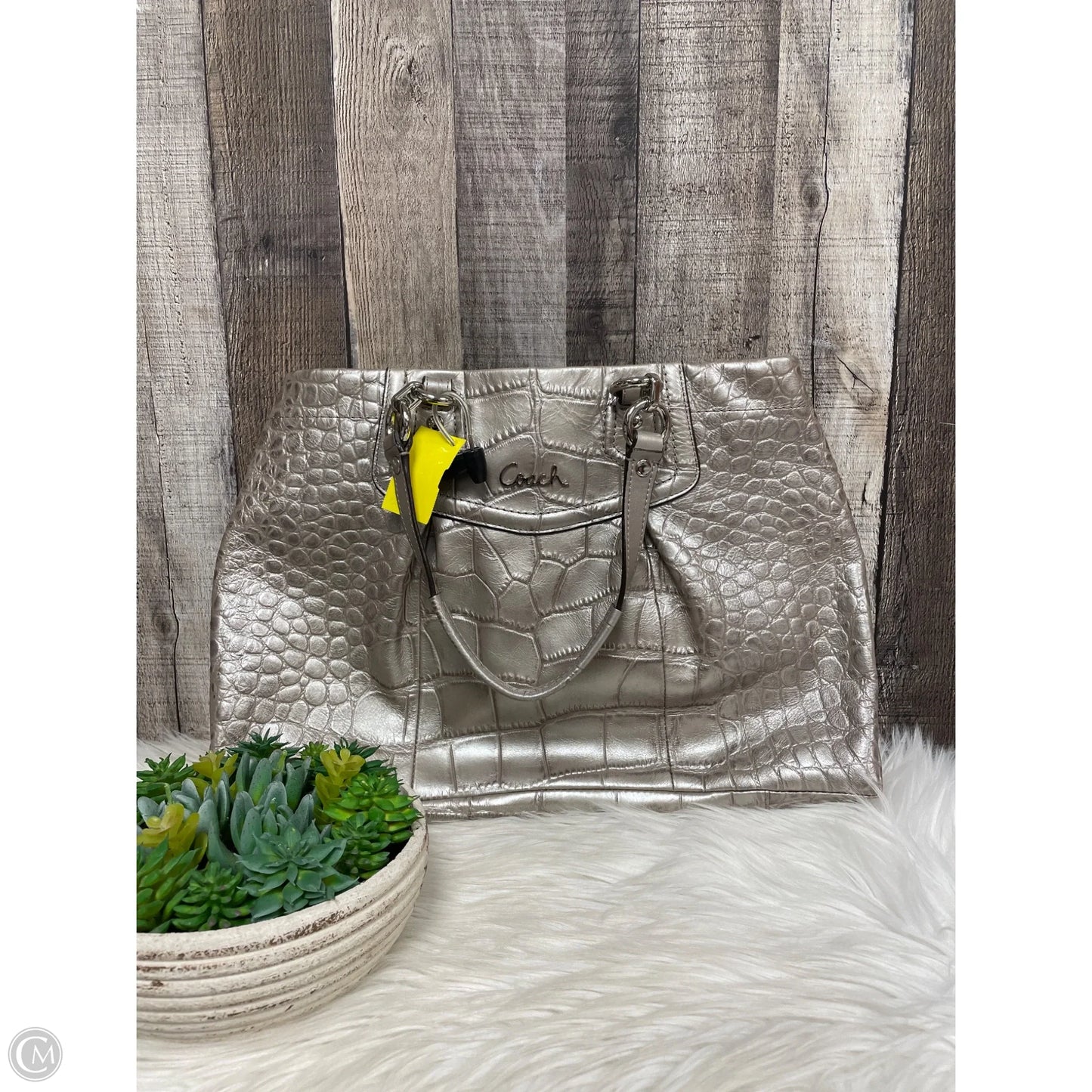 Handbag Designer By Coach, Size: Large