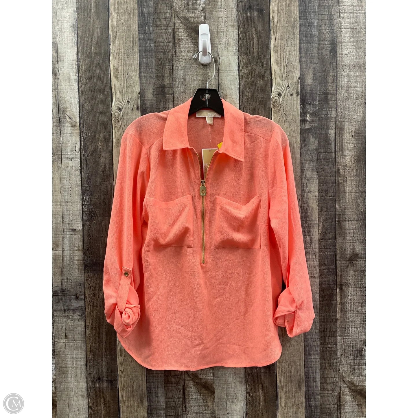 Top Long Sleeve By Michael By Michael Kors In Peach, Size: M