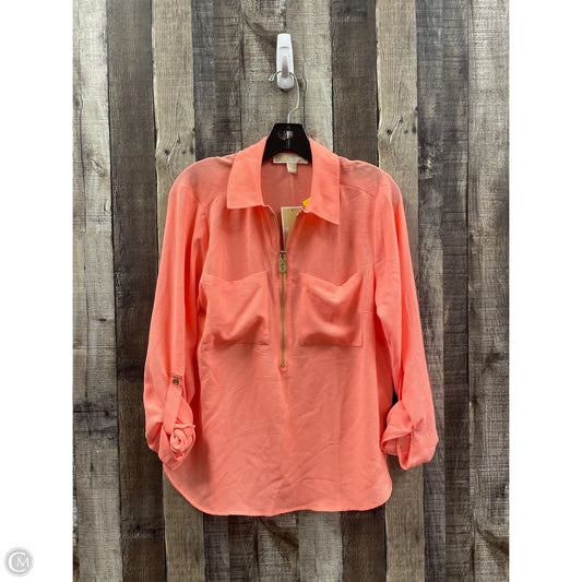 Top Long Sleeve By Michael By Michael Kors In Peach, Size: M