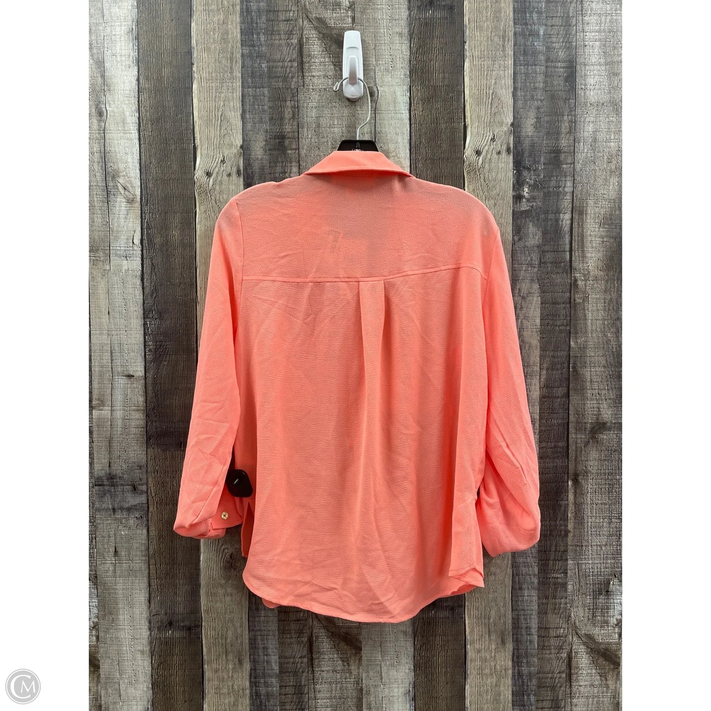 Top Long Sleeve By Michael By Michael Kors In Peach, Size: M