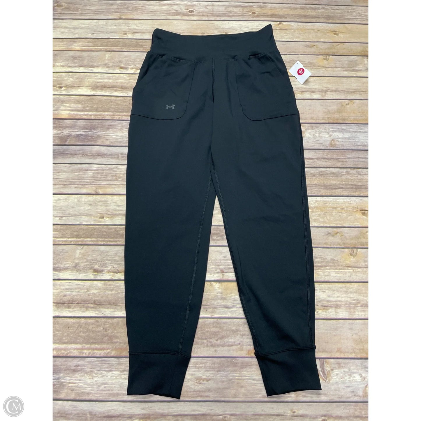 Athletic Leggings By Under Armour In Black, Size: M
