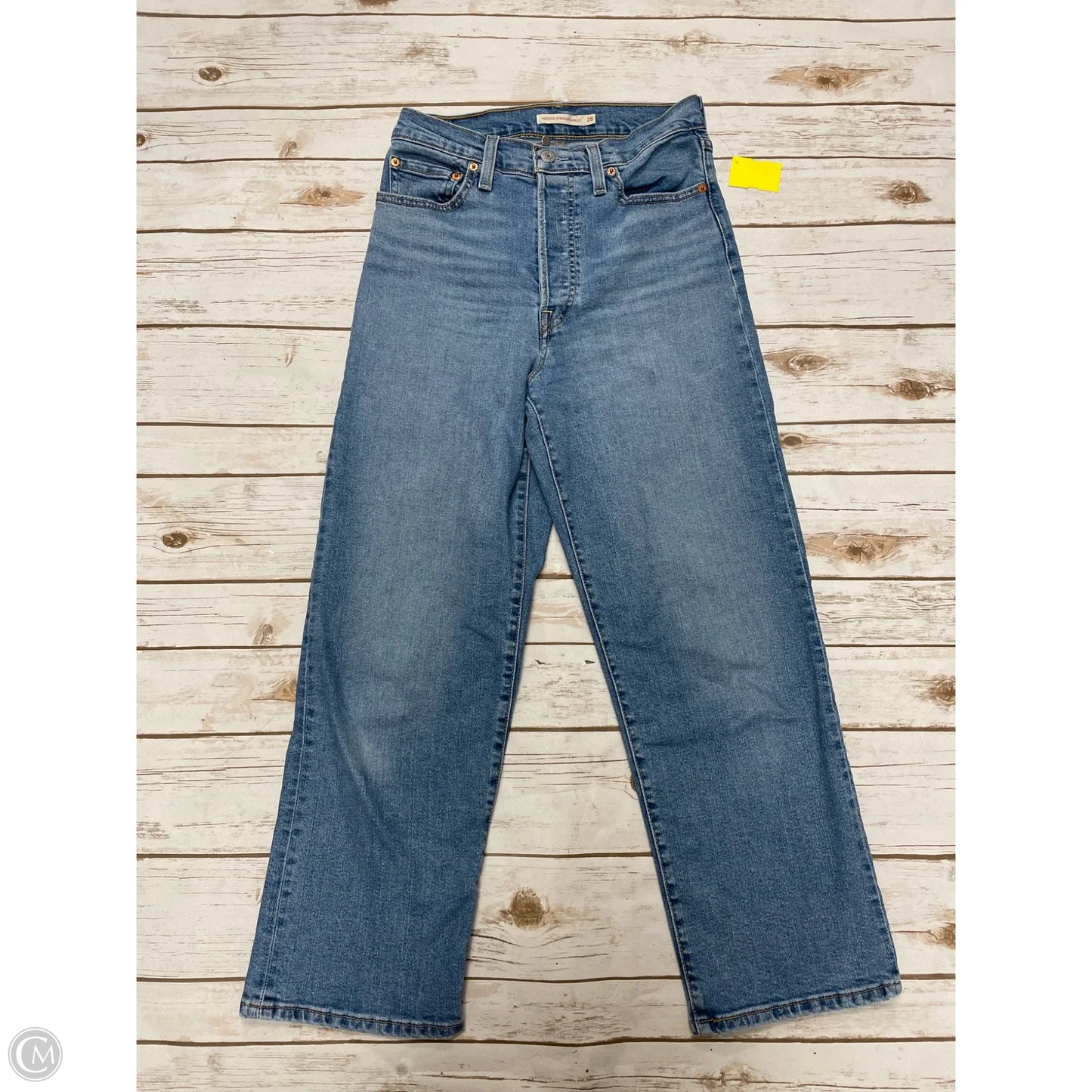 Jeans Straight By Levis In Blue Denim, Size: 6