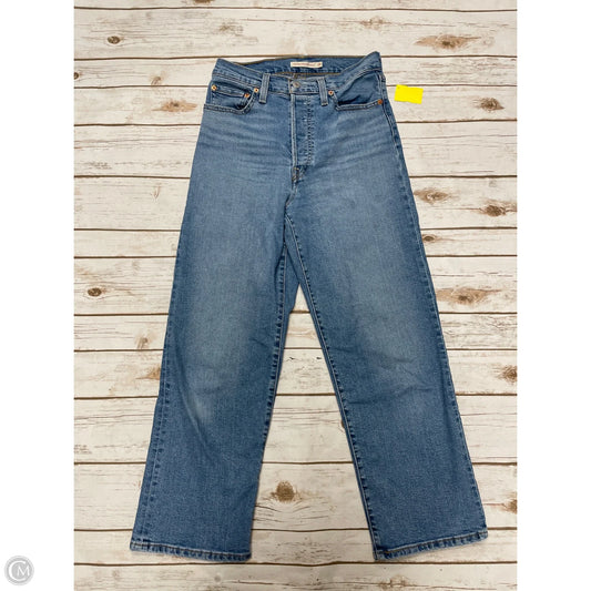 Jeans Straight By Levis In Blue Denim, Size: 6