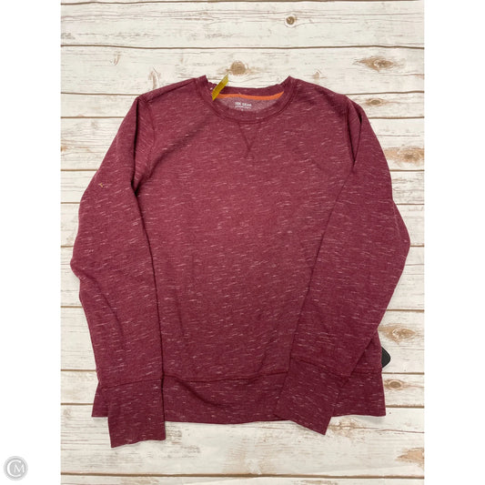 Sweatshirt Collar By Tek Gear In Red, Size: L