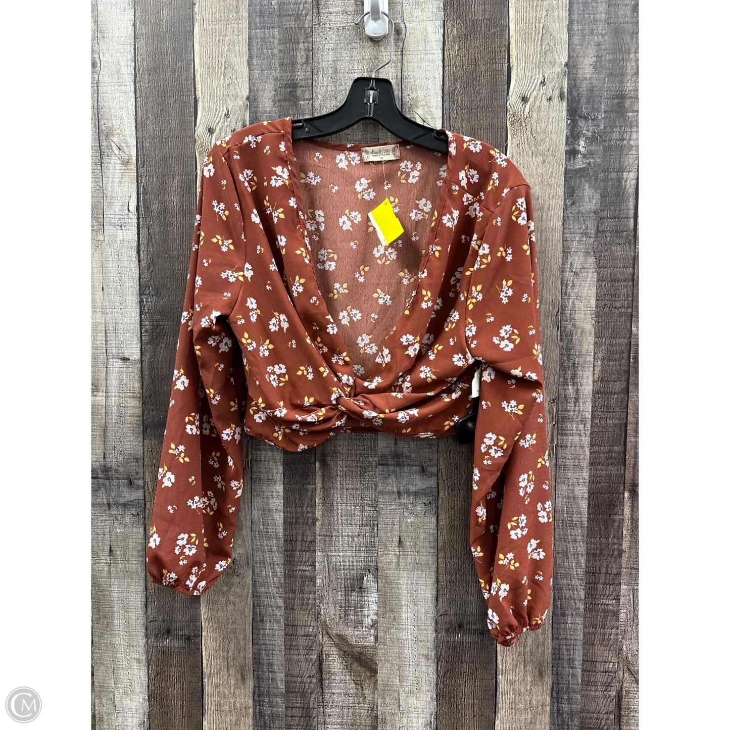 Top Long Sleeve By Altard State In Floral Print, Size: M