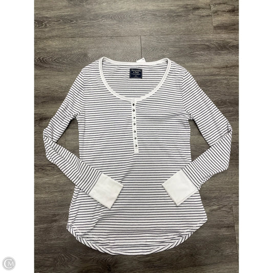 Top Long Sleeve By Abercrombie And Fitch In Striped Pattern, Size: Xl