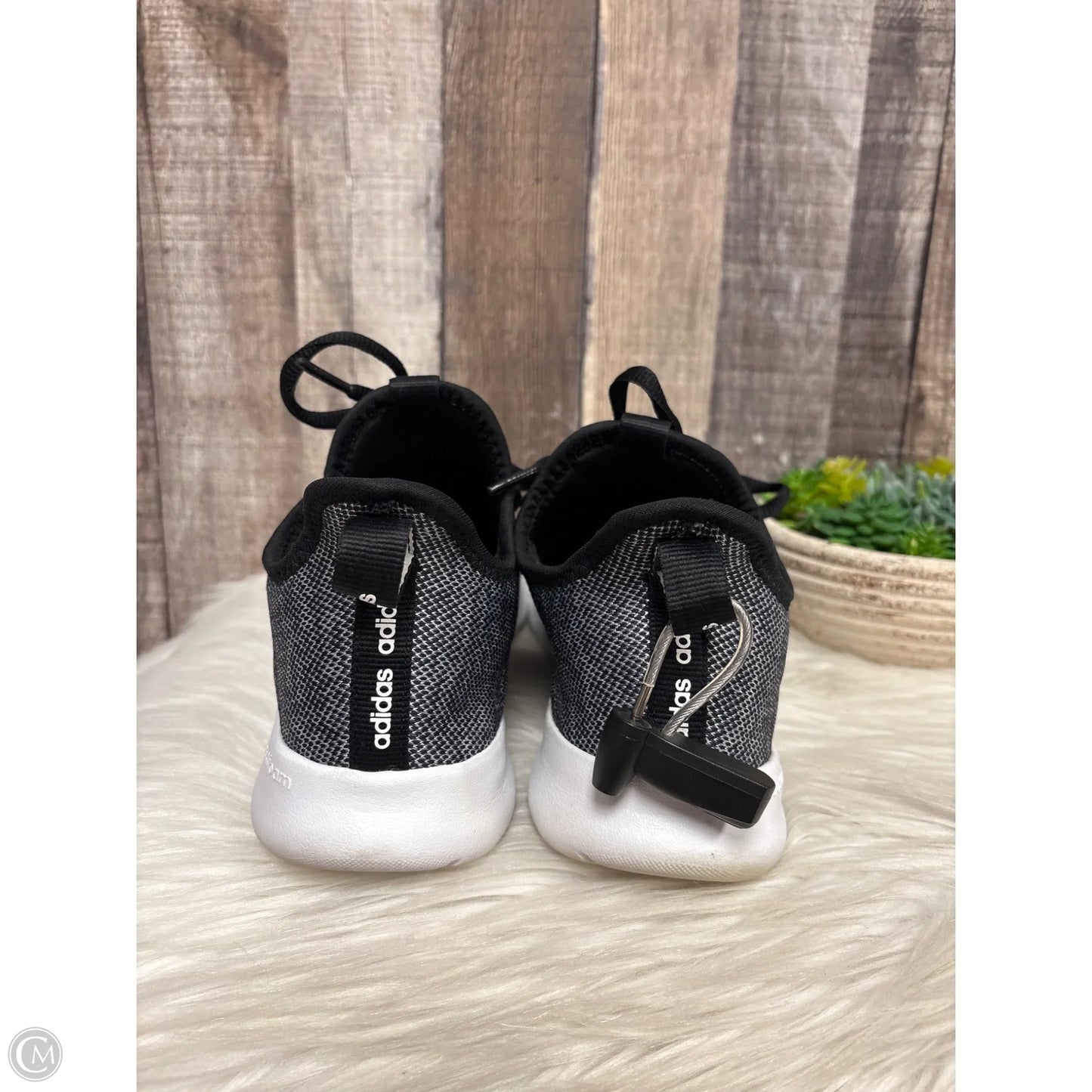 Shoes Athletic By Adidas In Black & Grey, Size: 9