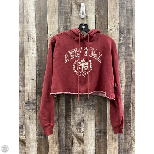 Sweatshirt Hoodie By Wild Fable In Red, Size: M