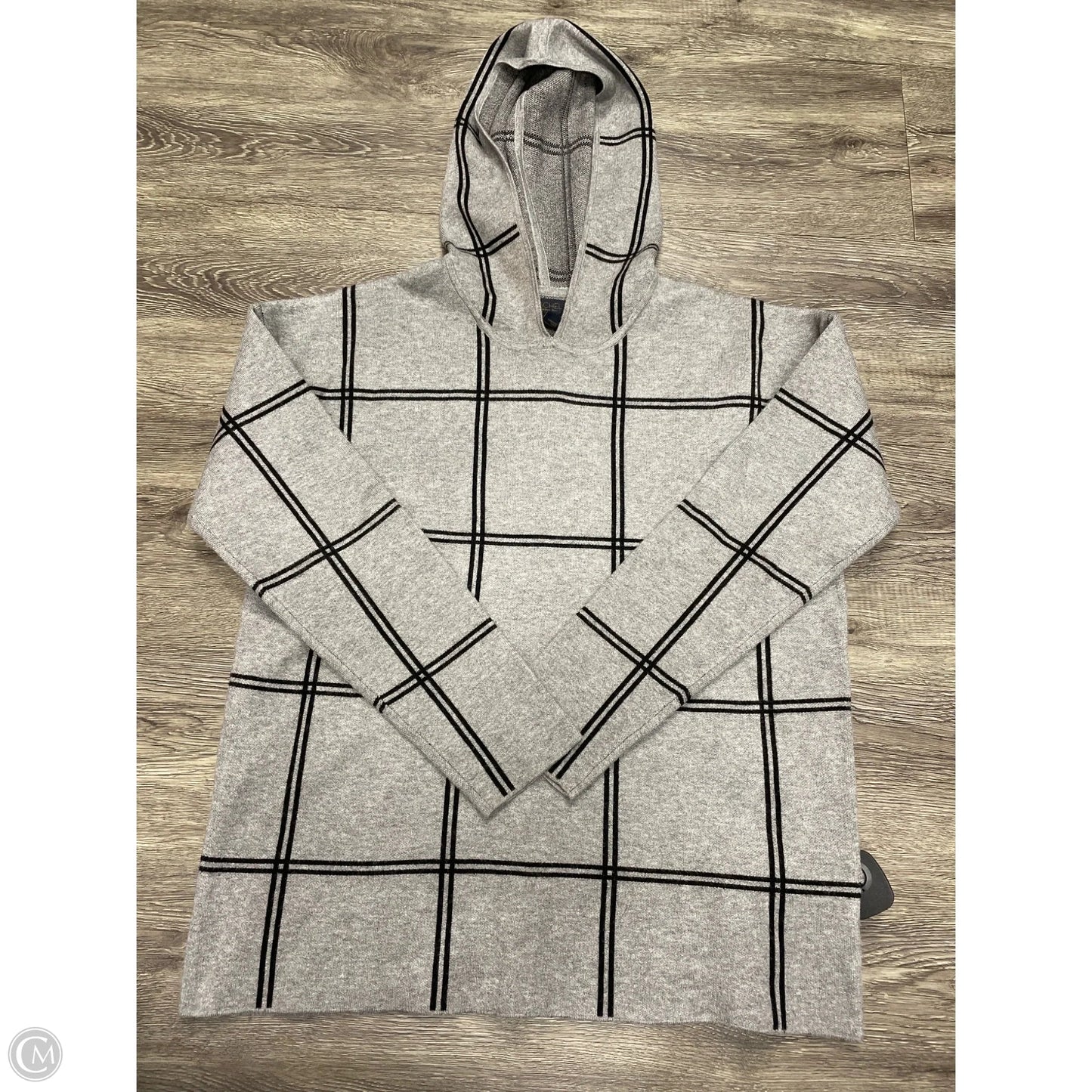 Sweater By Rachel Roy In Black & Grey, Size: Xl